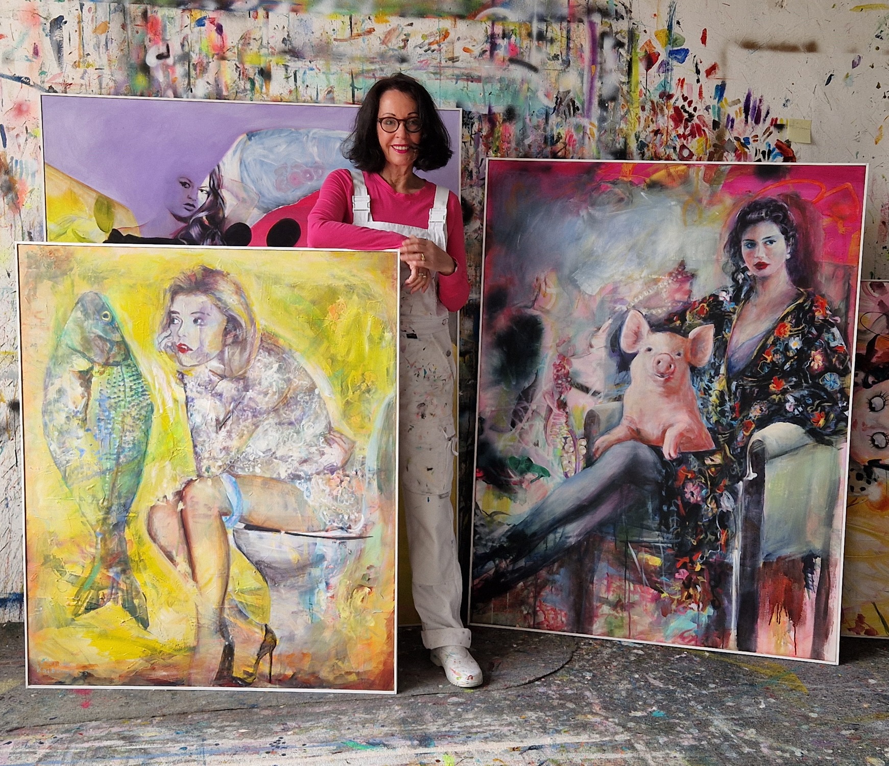 Monika Kaiblinger in Ihrem Atelier
