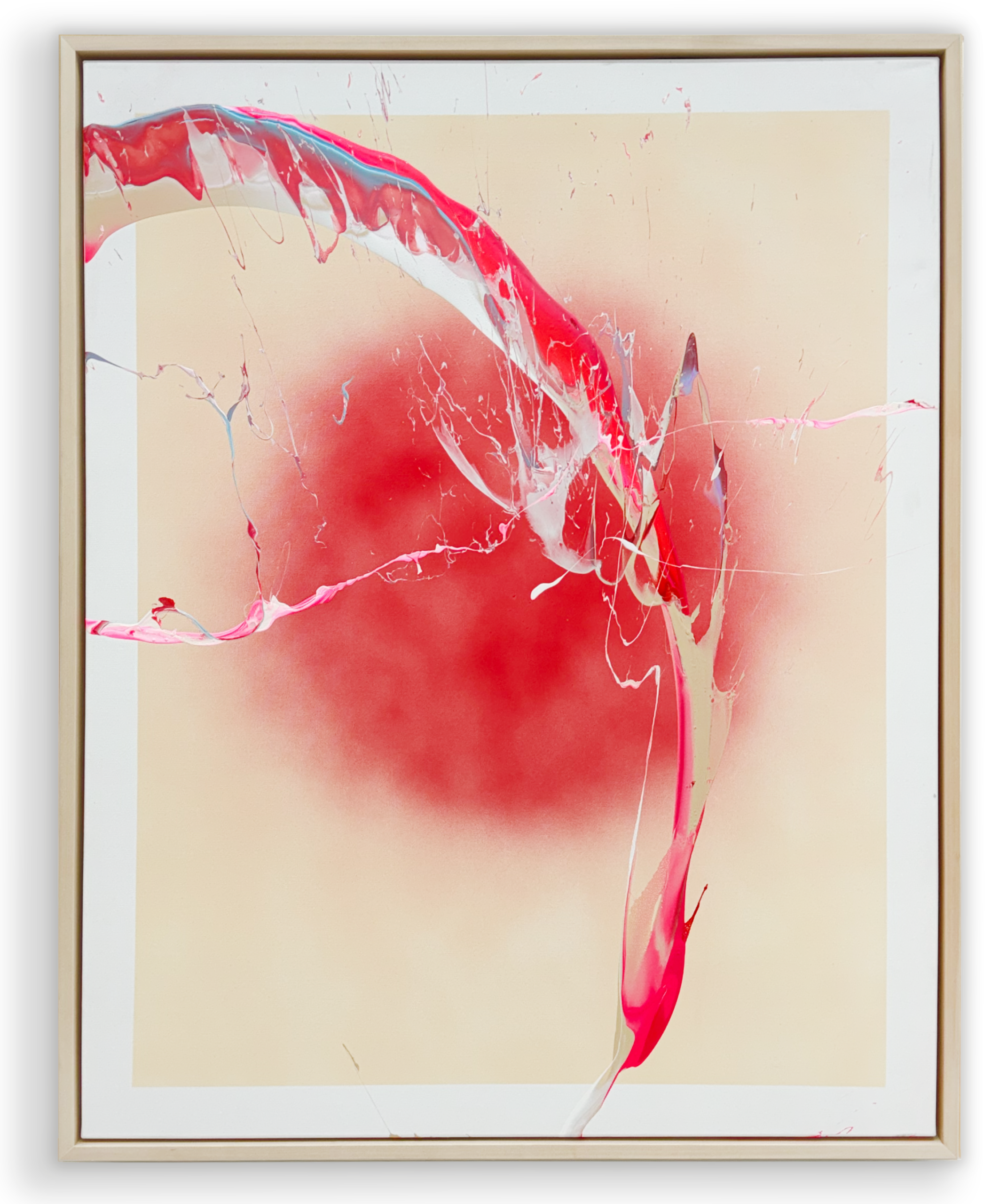 impulsive dream 100x80cm 09_24 Gemälde „Impulsive Dream“ von Cevin Parker – signiertes 80 × 100 cm Unikat in Spray und Acryl mit lebendiger Struktur und traumhafter Dynamik.
