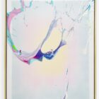 Cevin Parker – „Brighter Dream“, Unikat, Spray und Acryl auf Leinwand, 80 × 100 cm, handsigniert, abstrakte Farbschwünge in Pastell und kräftigen Akzenten.