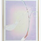 Cevin Parker „Violet Dream“, Spray- und Acrylgemälde auf Leinwand in Violett- und Rosétönen, 100 × 80 cm, Unikat, handsigniert.