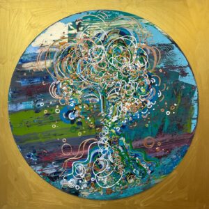 Leon Löwentraut, deutscher Künstler, bekannt für farbintensive, expressive Gemälde zwischen Abstraktion und Figur.