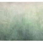 Abstraktes Werk „Kindness matters“ von Fee Gunkel, Öl und Acryl auf Leinwand mit strukturierten Flächen und sanften Grünverläufen, 80 × 120 cm.