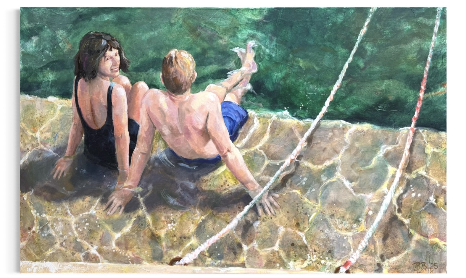 Bettina Bülow-Böll Paar am Pier
