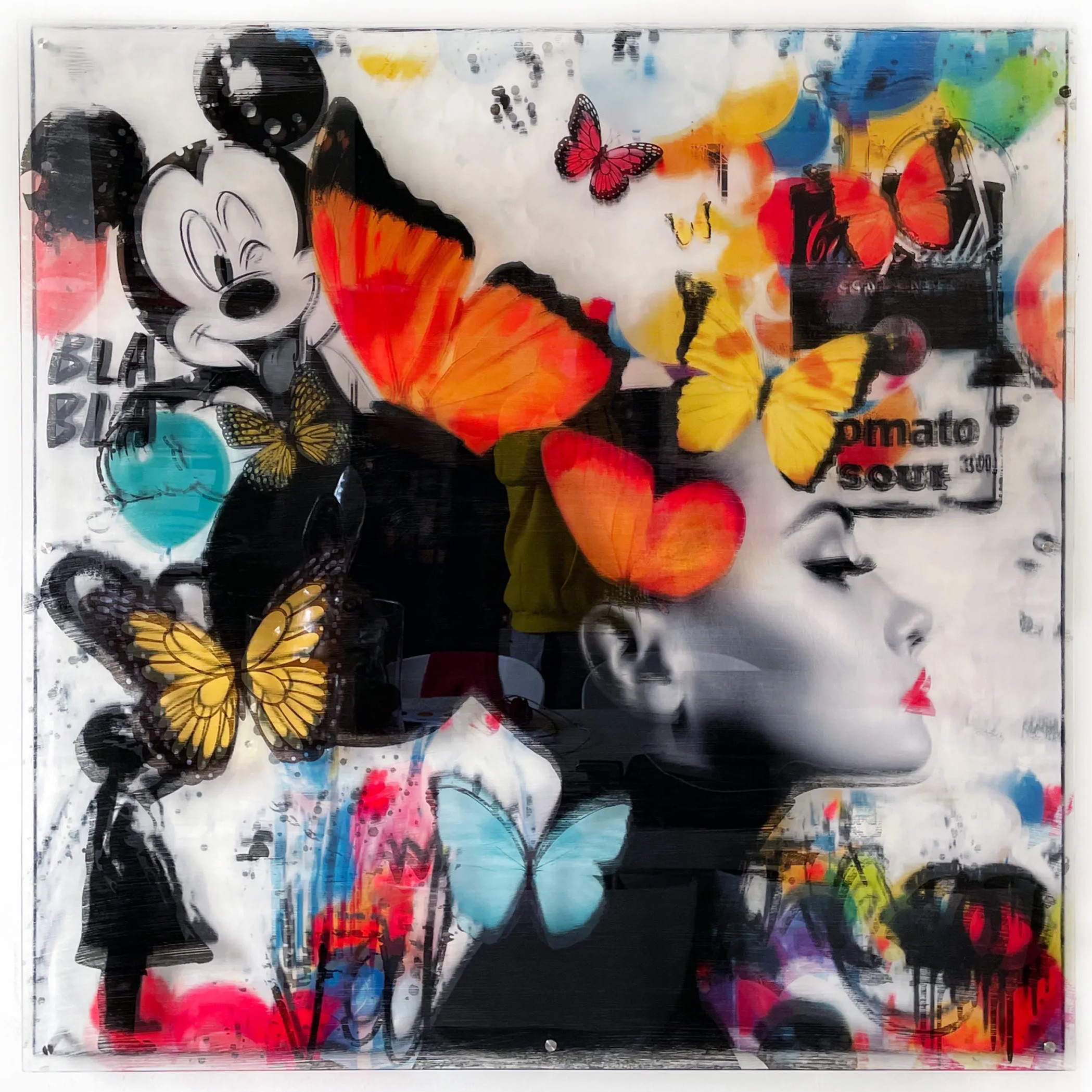 Paul Thierry „Butterfly Love“ – Mischtechnik mit Resin Finish