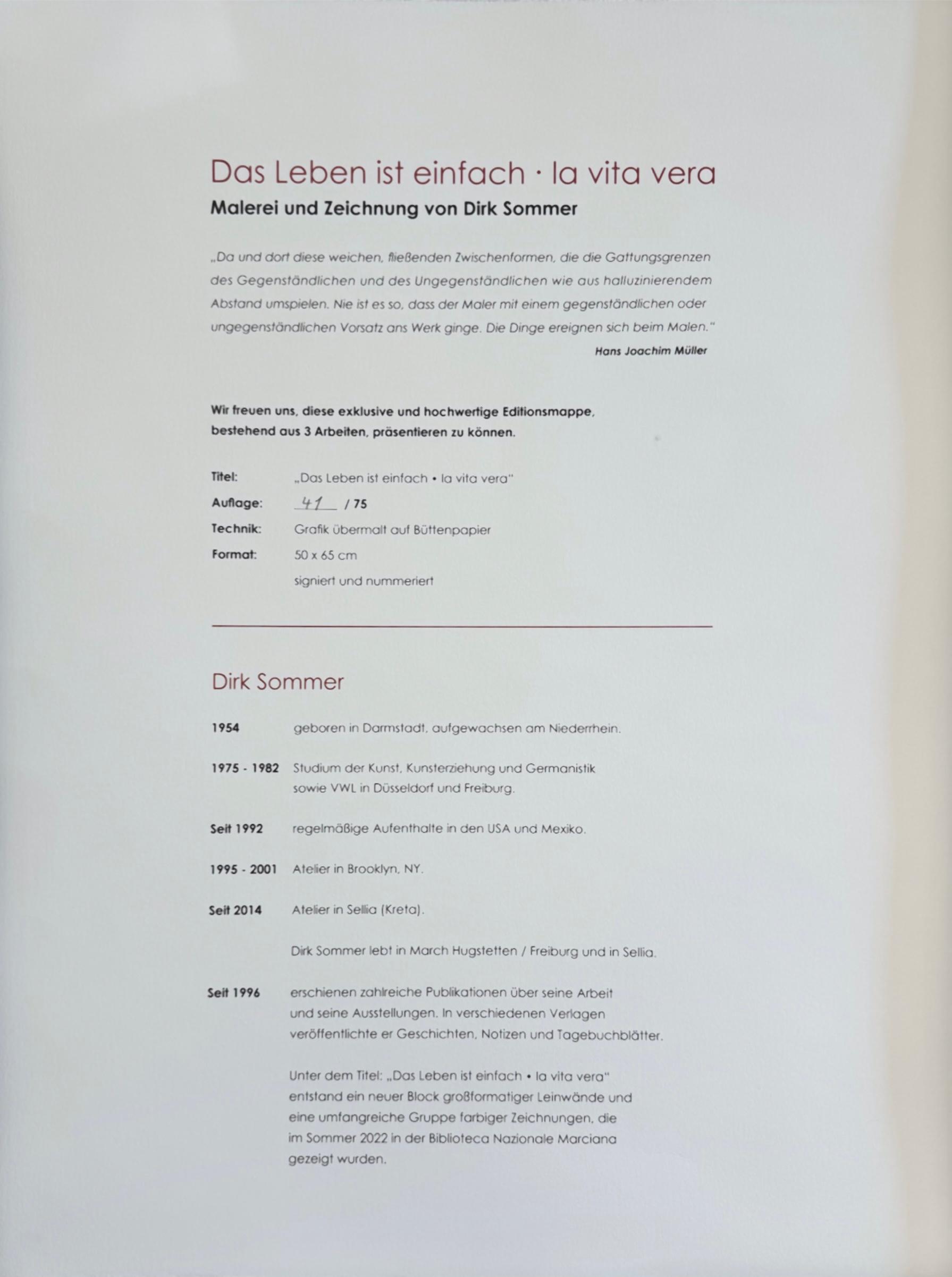 Dirk Sommer 3-teilige Mappe, seltene Gelegenheit für Sammler. Perfekt für Kunst fürs Schlafzimmer