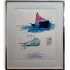 Dirk Sommer La Vita Vera, dreiteilige handsignierte Siebdruck-Mappe auf Büttenpapier, Blattmaß 50 × 60 cm je Grafik.