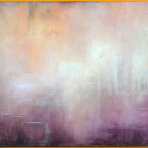 Fee Gunkels abstraktes Acrylgemälde „Solstice“ in Grau