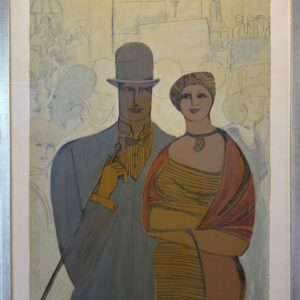 Lithografie „Couple“ von David Schneuer