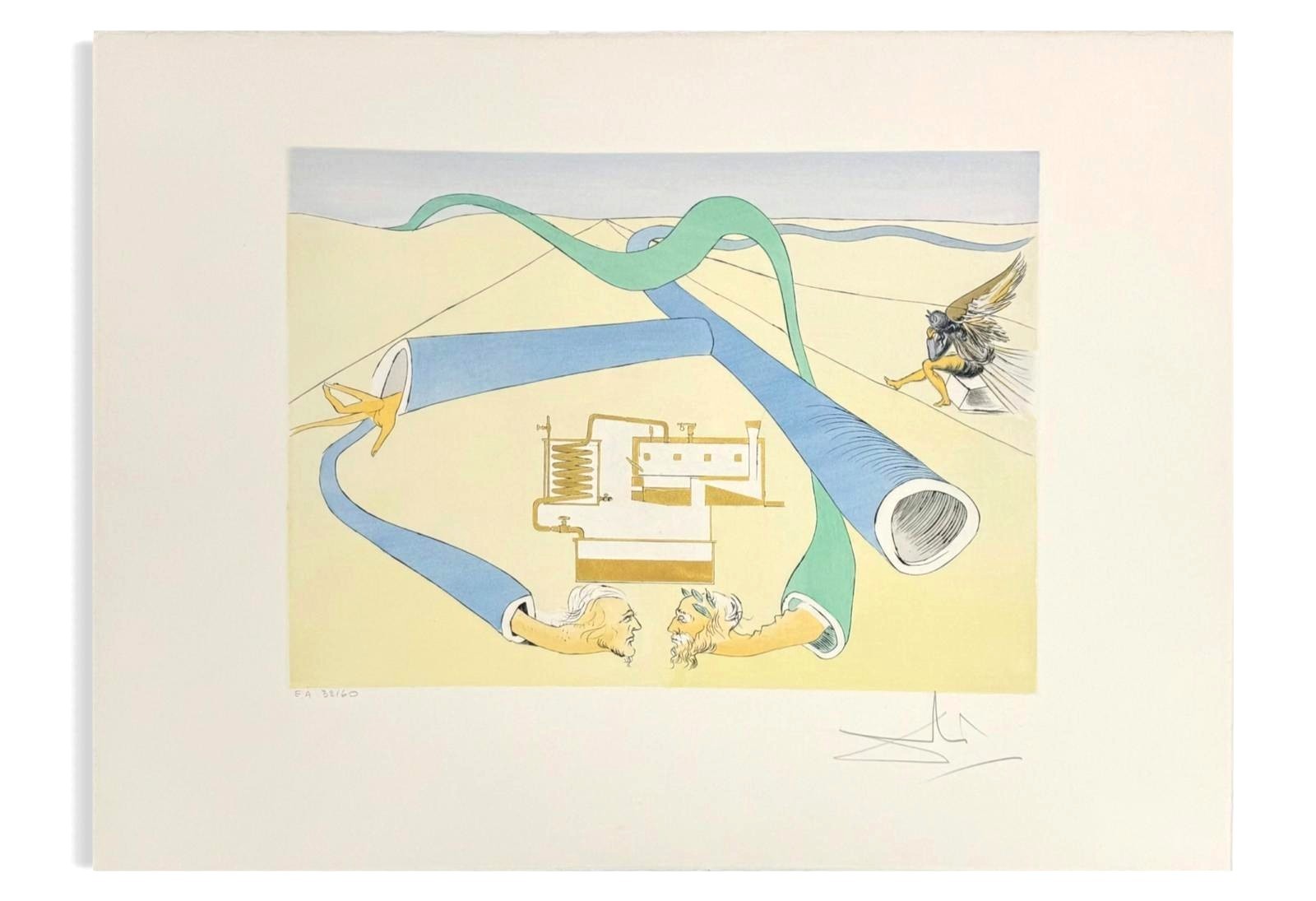 Salvador Dalí „Hommage a Leonardo Da Vinci“