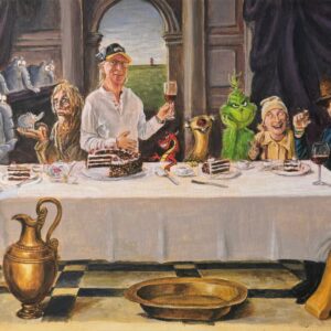 „Schwarzwälder Kirsch“ von Otto Waalkes – humorvolle Parodie auf das letzte Abendmahl mit Schwarzwälder Kirschtorte