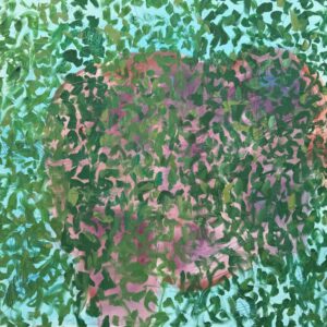Abstraktes Acrylgemälde von Dirk Sommer in Grün
