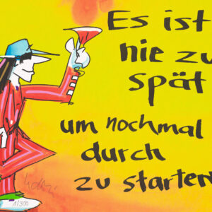 udo lindenberg es ist nie zu spät siebdruck