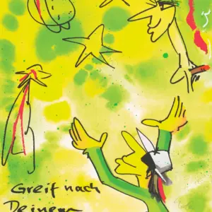 Udo Lindenberg Siebdruck „Greif nach Deinem Stern“ 2023